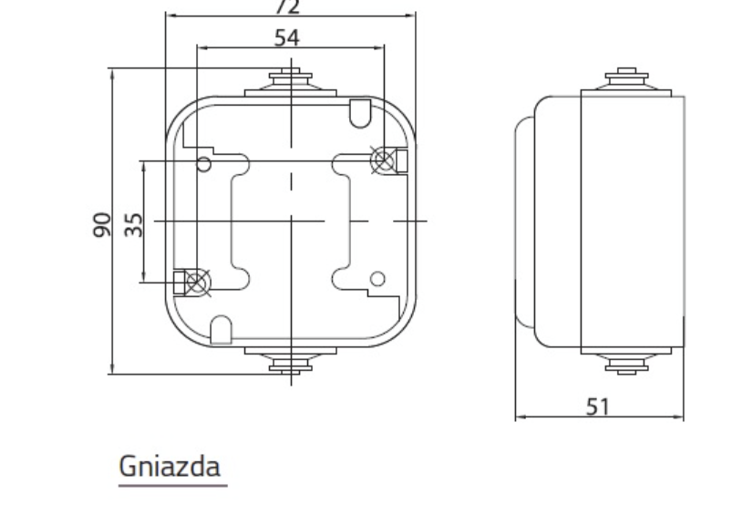 Gniazdo pojedyncze z uziemieniem wieczko w kolorze wyrobu SZARY GNH-1DZ/30/w DELFINA OSPEL GNH-1DZ/30/w/OSP 5907577408763