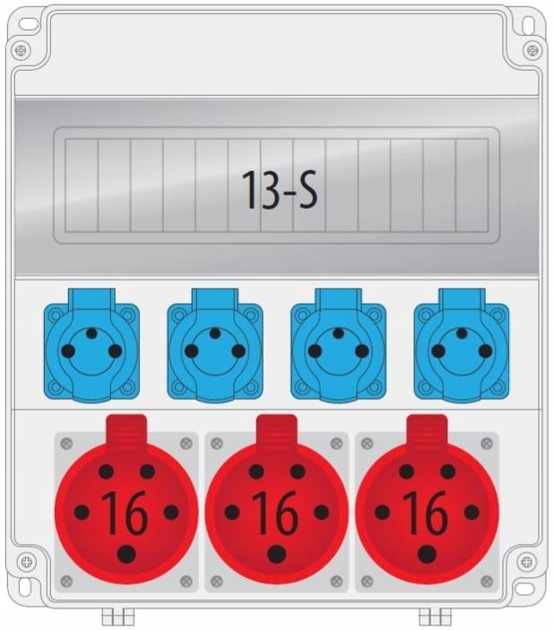 Rozdzielnica R-BOX LUX 320,  3x16A/5p, 4x250V, puste okno, B.18.320-2, PAWBOL, rabat w koszyku B.18.320-2/PAW 5908289622638 PAWBOL SPÓŁKA AKCYJN
