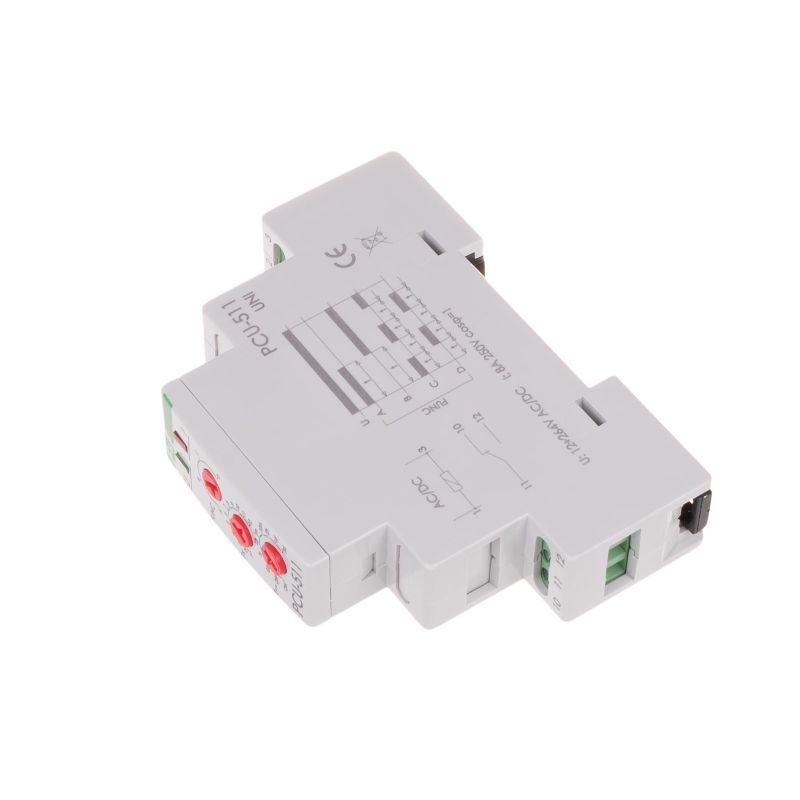 Przekaźnik czasowy, styk 1NO/NC, 12-264V, PCU-511UNI FILIPOWSKI PCU-511UNI/FIF 5908312591351