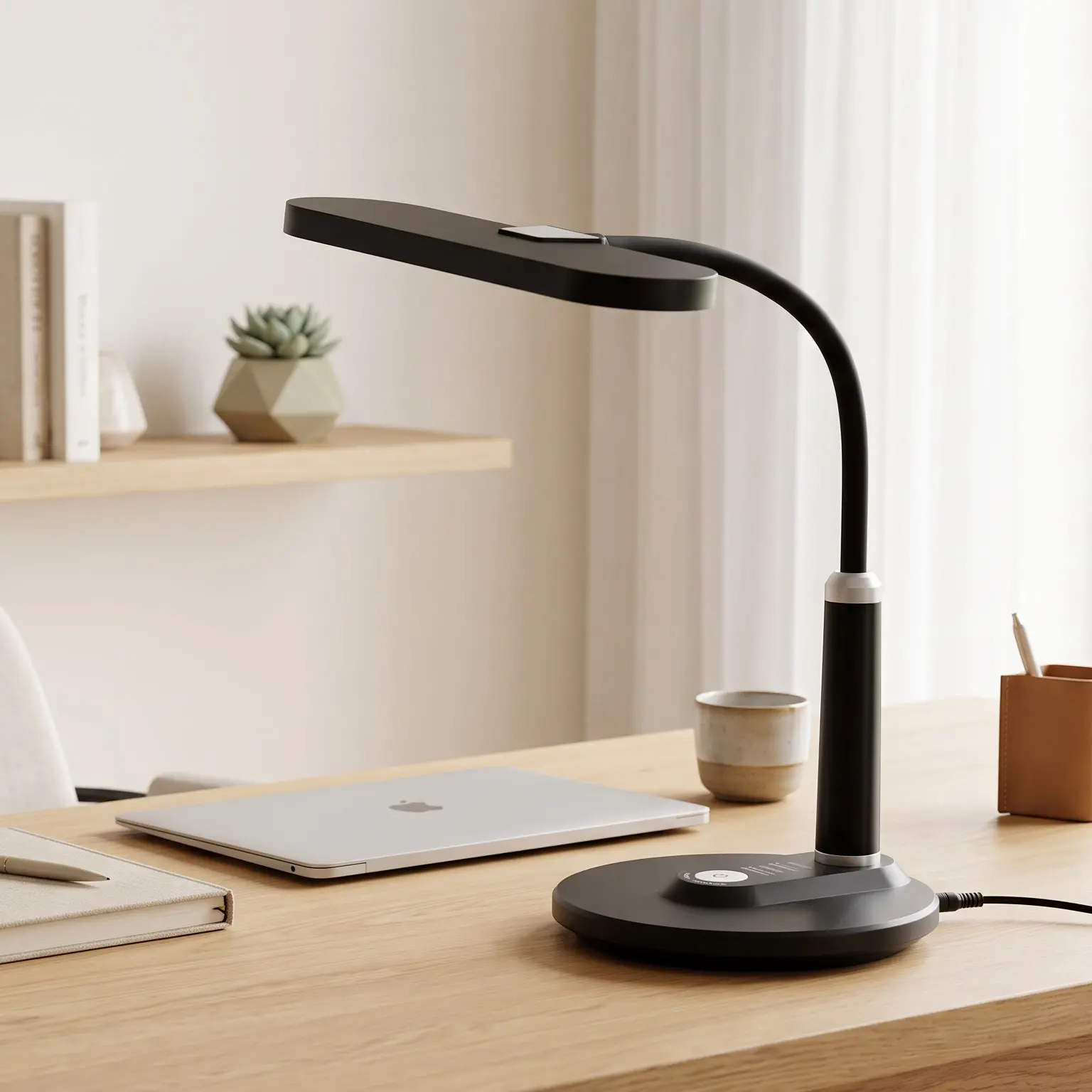 Lampka biurkowa z regulowaną barwą światła K-BL1185 CZARNY, DAFI K-BL1185 KAJA K-BL1185 CZARNY/KAJ 5901425521529