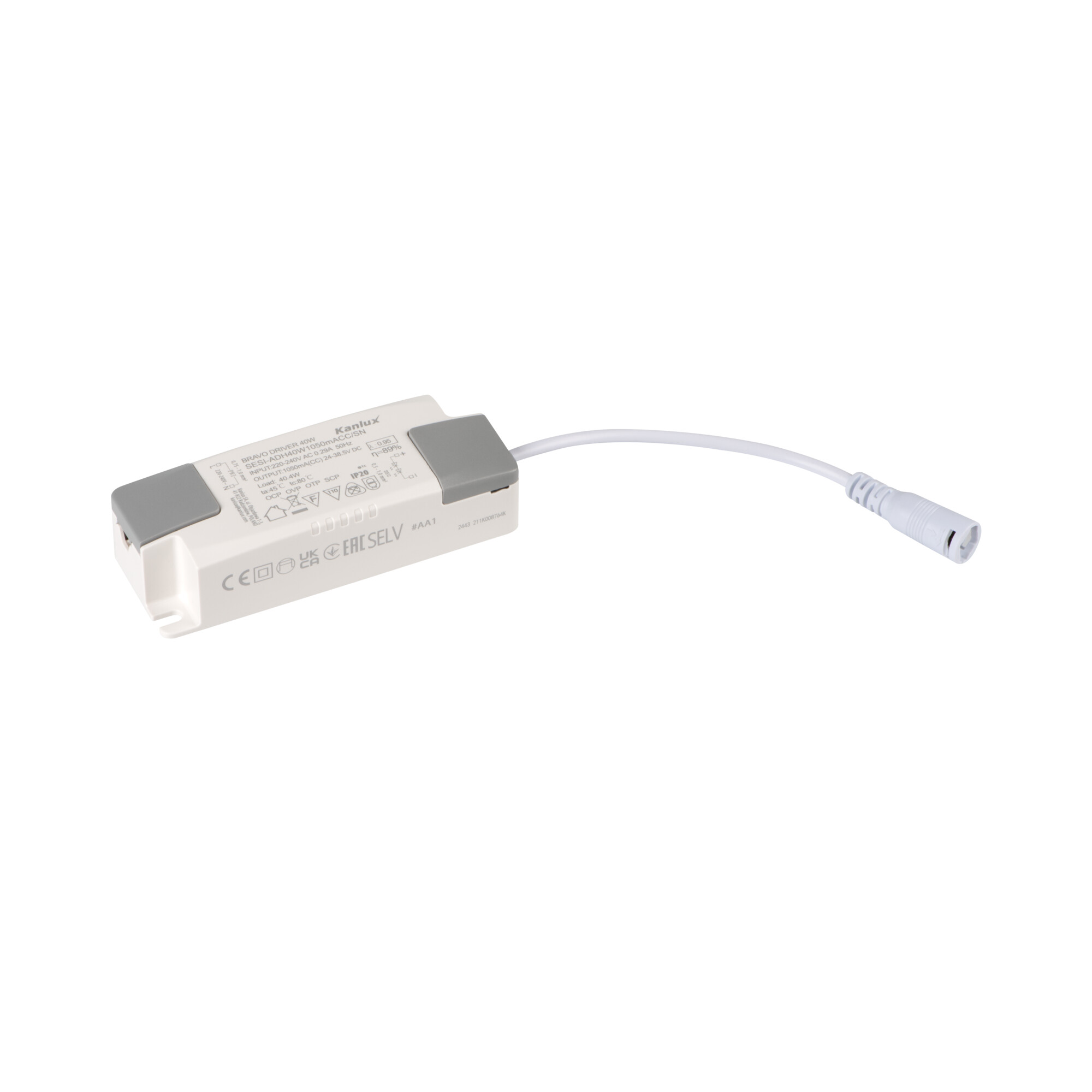 Zasilacz elektroniczny BRAVO DRIVER 40W, 28026, KANLUX 28026/KAN 5905339280268 KANLUX S.A.