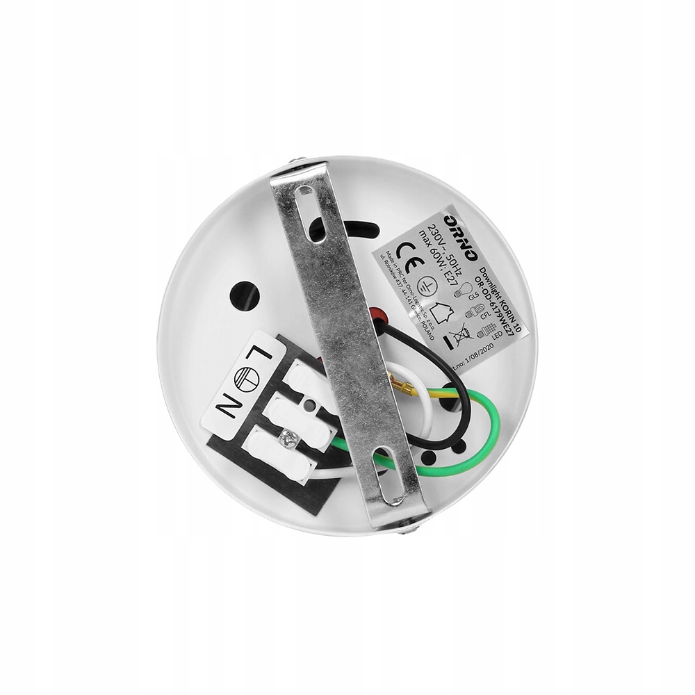 Oprawa sufitowa lampa TUBA KORIN 16, max60W, E27, biała ORNO OR-OD-6181WE27/ORN 5908254805219