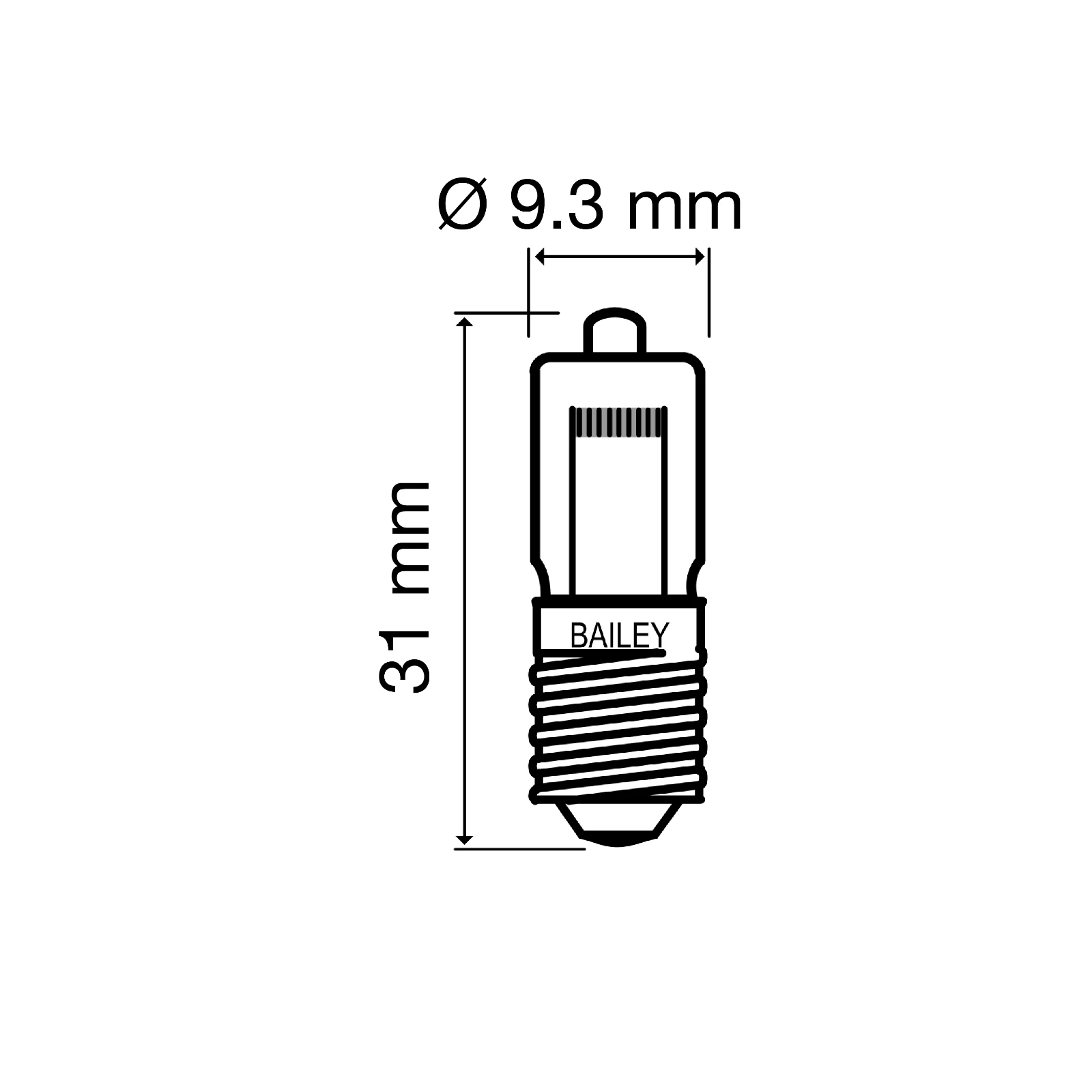 ŻARNIK HALOGENOWY E10 6V 3W HE0600500/TUN 4000000004766