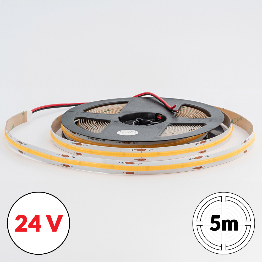 TAŚMA LED NEXTEC ST PA033683 24V COB, 9W  480 LED IP20 6500K dł. 5m, szer.10mm POLTRONIC PA033683/POL 5908293933683 POLTRONIC S.A.