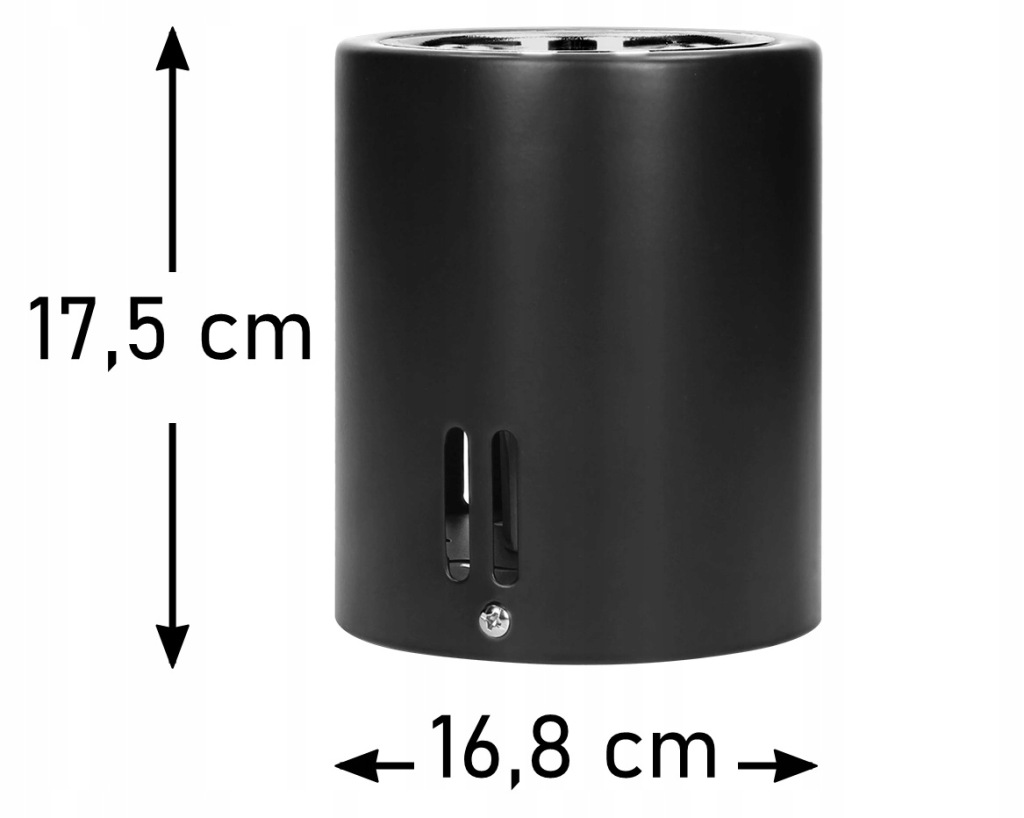 Oprawa sufitowa TUBA KORIN 16, max60W, E27, czarny ORNO OR-OD-6181BE27/ORN 5908254805226