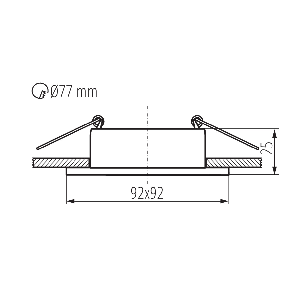 Pierścień oprawy punktowej FELINE DSL W/W (14), 37259, KANLUX 37259/KAN 5905339372598