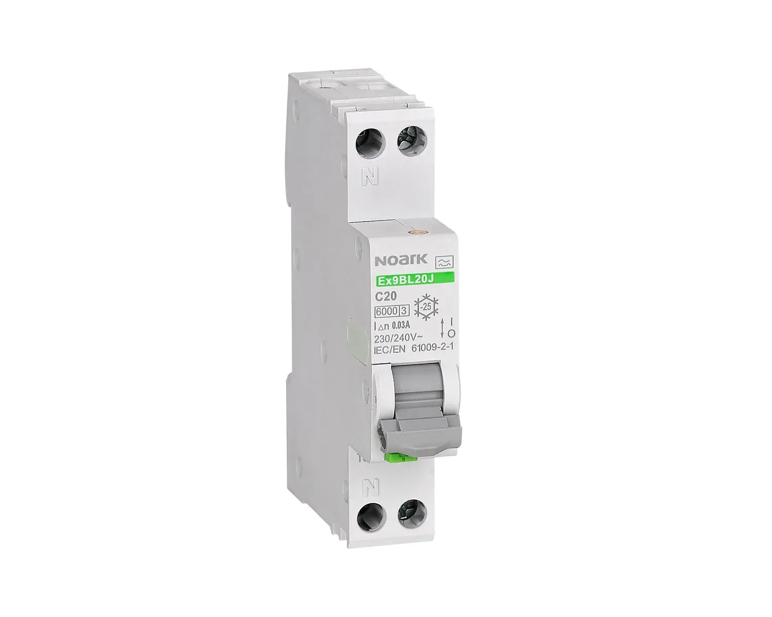 Wyłącznik różnicowo-nadprądowy Ex9BL20J 1 PN B10 30mA 117461 NOARK 117461/NOA NOARK ELECTRIC