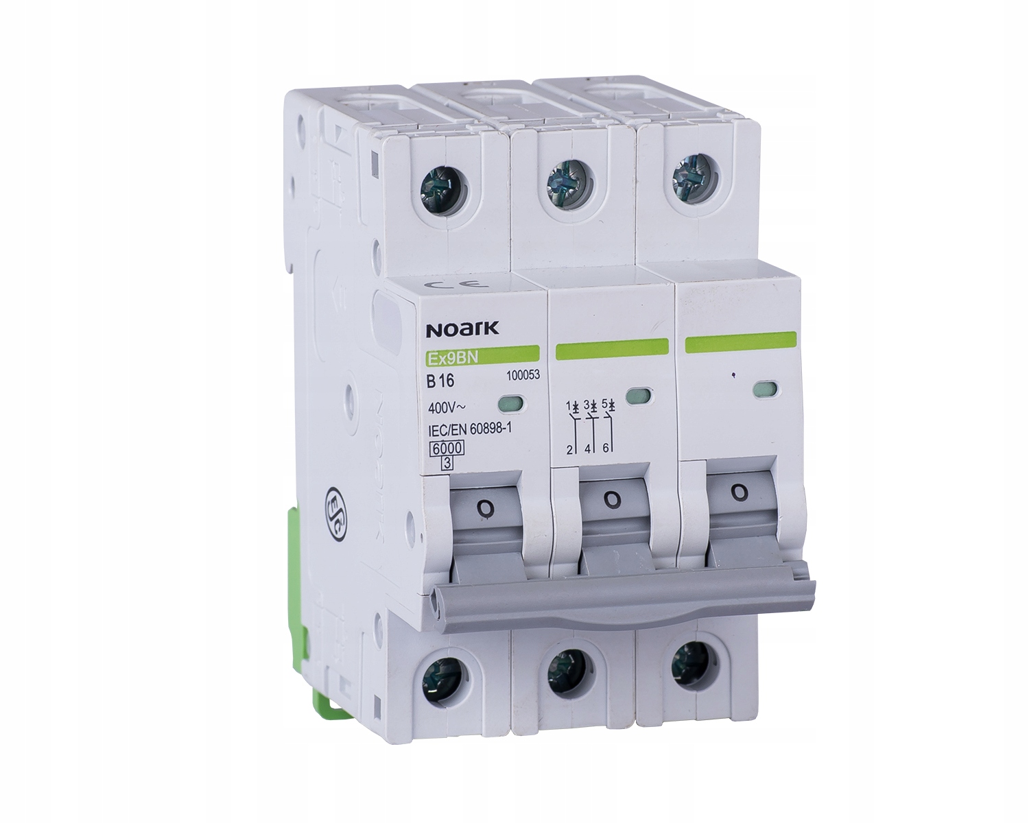 Wyłącznik nadprądowy Ex9BN 3P C10, 6 kA, ch-ka C, 10 A, 3-bieg. NOARK 100141/NOA 8592765001429 NOARK ELECTRIC