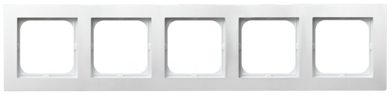 Ramka pięciokrotna BIAŁY Tworzywo ABS R-5G/00 OSPEL R-5G/00/OSP 5907577451899 OSPEL