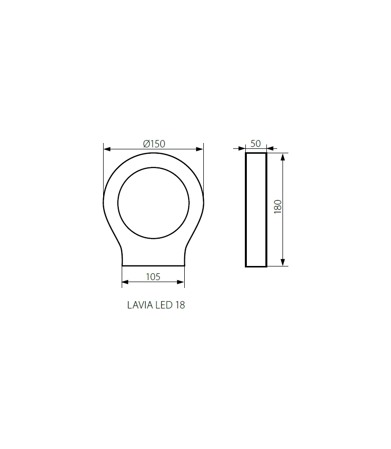 Lampa zewnętrzna LAVIA 18 LED 23560 oprawa ogrodowa / kinkiet elewacyjny LED KANLUX 23560/KAN 5905339235602