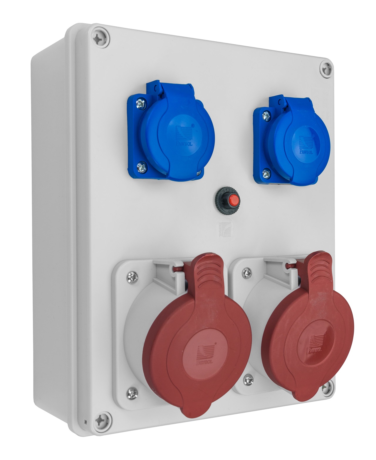 Rozdzielnica R-BOX 240,  2x32A/5p, 2x250V, B.1099, PAWBOL rabat w koszyku B.1099/PAW 5905793080619 PAWBOL SPÓŁKA AKCYJN